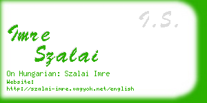 imre szalai business card